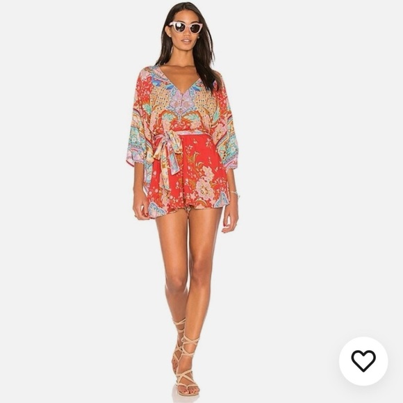 Spell & The Gypsy Collective Lotus Kimono Boho Flowy Festival Romper RARE XS - Picture 7 of 8